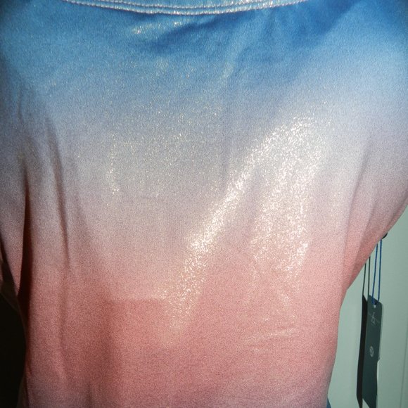 Ashley Stuart Women's Plus 2XL Shiny One Piece Swimsuit Purple/Pink🆕Fast💨⚡🚚 - Picture 4 of 12